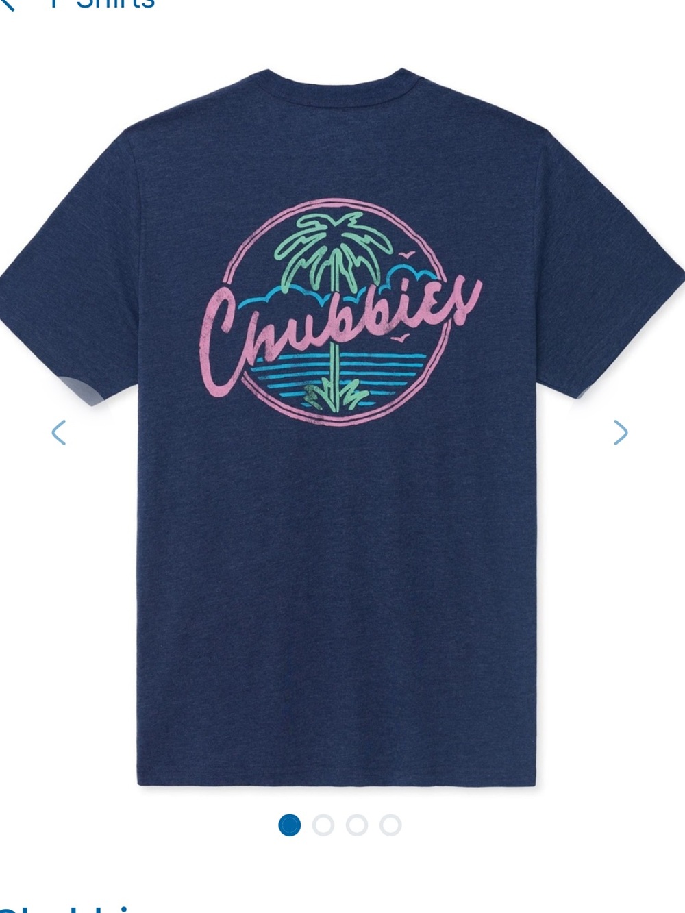NWT Chubbies Men's Night Never Sleeps Short Sleeve Non pocket T-Shirt Sz M
